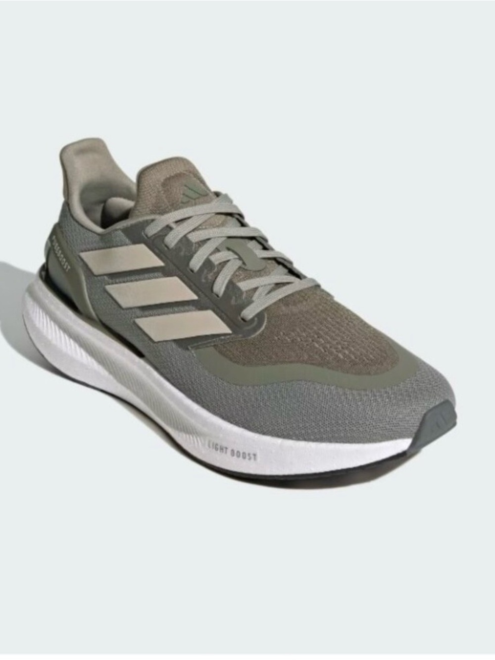 adidas Pureboost 5 Men's Running Shoes Green & Gray 11.5 New